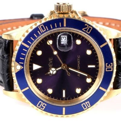 Sale Photo Thumbnail #179: 18K GOLD GENEVE AUTOMATIC MENS WRISTWATCH