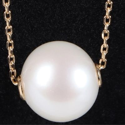 Sale Photo Thumbnail #161: 14K YELLOW GOLD PEARL LADIES NECKLACE