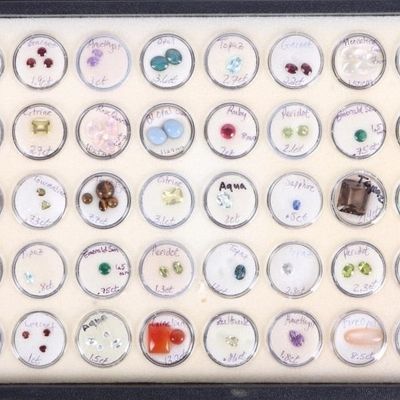 Sale Photo Thumbnail #46: ~100CTW LOOSE ASSORTED SEMI-PRECIOUS GEMSTONES