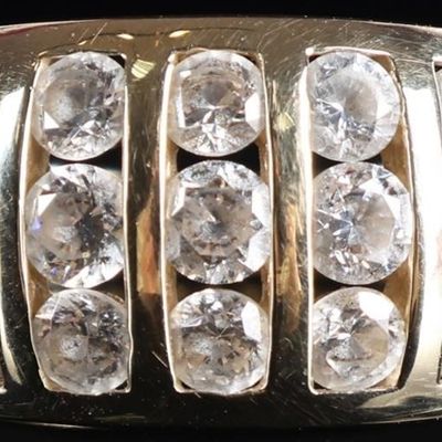 Sale Photo Thumbnail #438: 14K YELLOW GOLD DOME STYLE LADIES RING