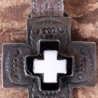 Sale Photo Thumbnail #250: DAN DODSON SANTA FE STERLING CROSS PENDANT