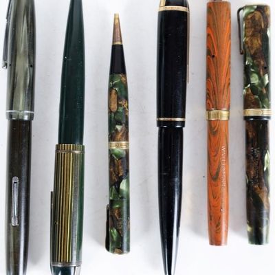 Sale Photo Thumbnail #231: VINTAGE WATERMAN & EVERSHARP FOUNTAIN 14K PENS (6)