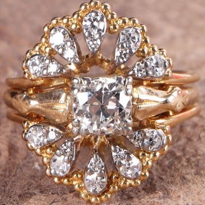Sale Photo Thumbnail #216: 14K YELLOW GOLD NATURAL DIAMOND LADIES RING
