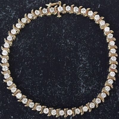 Sale Photo Thumbnail #195: 18K YELLOW GOLD LADIES BRACELET W/ 44 DIAMONDS