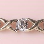 Sale Photo Thumbnail #249: 14K LADIES DIAMOND HUGS & KISSES TENNIS BRACELET