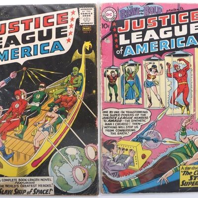 Sale Photo Thumbnail #426: EARLY JUSTICE LEAGUE COMICS SILVER AGE LOT OF TWO