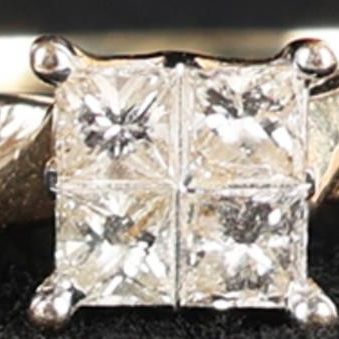 Sale Photo Thumbnail #12: 14K YELLOW GOLD NATURAL DIAMOND LADIES RING
