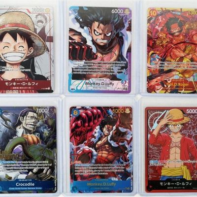 Sale Photo Thumbnail #154: ONE PIECE HOLO CARDS LUFFY CROCODILE ROGER (6)