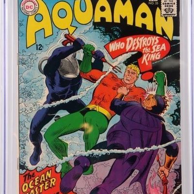 Sale Photo Thumbnail #448: AQUAMAN #35 1ST APP BLACK MANTA CGC 6.5 DC COMICS