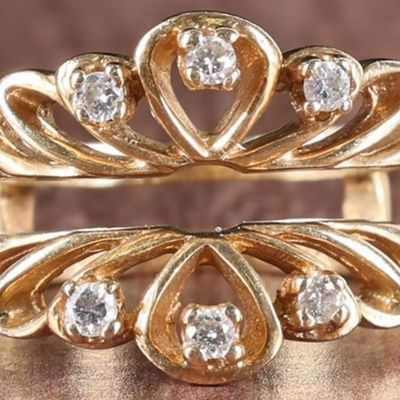 Sale Photo Thumbnail #379: 14K YELLOW GOLD LADIES ENGAGEMENT RING W/ DIAMONDS
