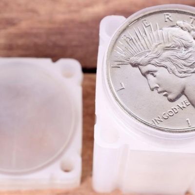 Sale Photo Thumbnail #208: 90% SILVER LIBERTY PEACE DOLLAR ROLL OF TWENTY