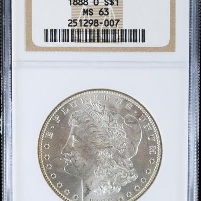 Sale Photo Thumbnail #16: 1888 O NGC MS-63 90% SILVER MORGAN DOLLAR