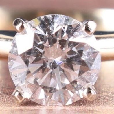 Sale Photo Thumbnail #266: 1.08CT NAT DIAMOND SOLITAIRE 14K YELLOW GOLD RING