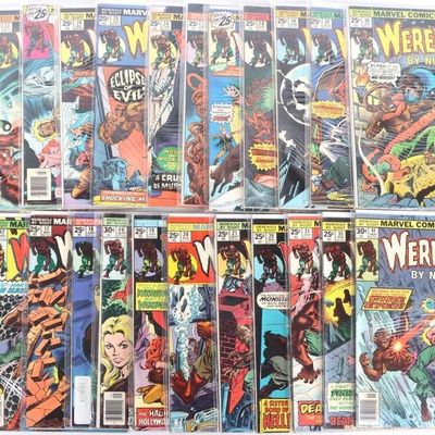 Sale Photo Thumbnail #184: WEREWOLF BY NIGHT #17-31, 34-36, 38-42 MARVEL