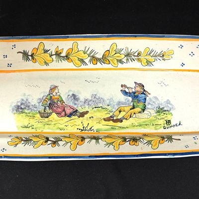 Sale Photo Thumbnail #182: HB Quimper Rectangular Platter
