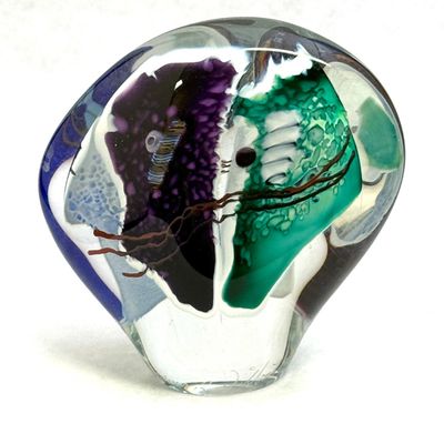 Sale Photo Thumbnail #525: James Wilbat Art Glass Sculpture