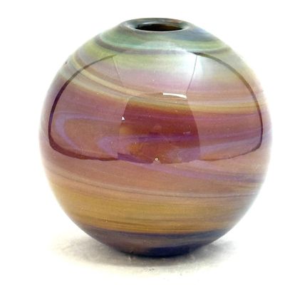Sale Photo Thumbnail #522: Art Reed Bulbous Art Glass Vase