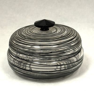 Sale Photo Thumbnail #374: Steuben Clear and Black Box