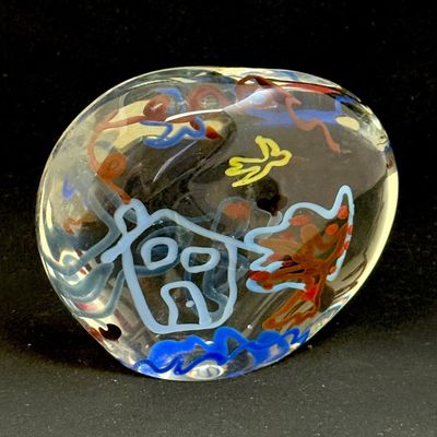Sale Photo Thumbnail #599: Jolley Art Glass Paperweight