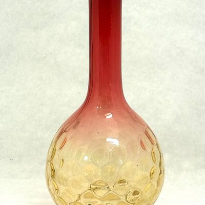 Sale Photo Thumbnail #469: Amberina bulbous bottle