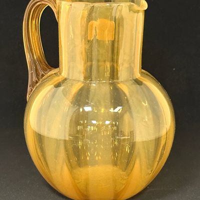 Sale Photo Thumbnail #243: Amber Wide Stripe Water Pitcher