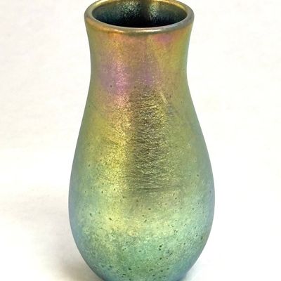 Sale Photo Thumbnail #650: Charles Lotton Gold Cabinet Vase