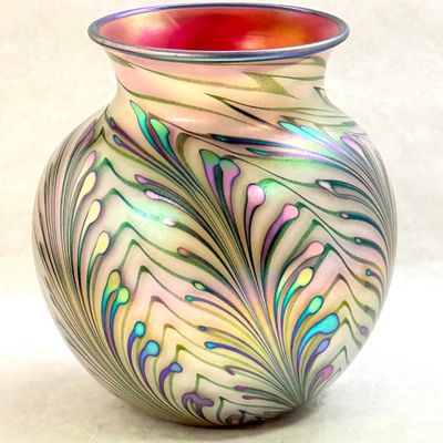 Sale Photo Thumbnail #651: Charles Lotton Wisteria Vase