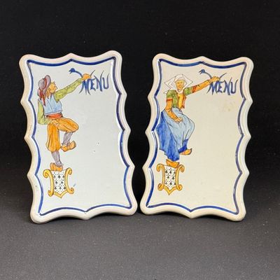 2 Porquier Beau Menu Boards