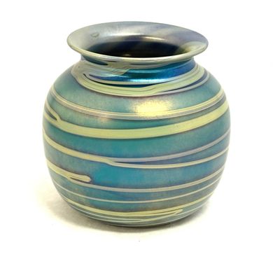 Sale Photo Thumbnail #494: Charles Lotton Turquiose Vase