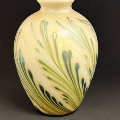 Sale Photo Thumbnail #635: Charles Lotton Opal Wisteria Vase