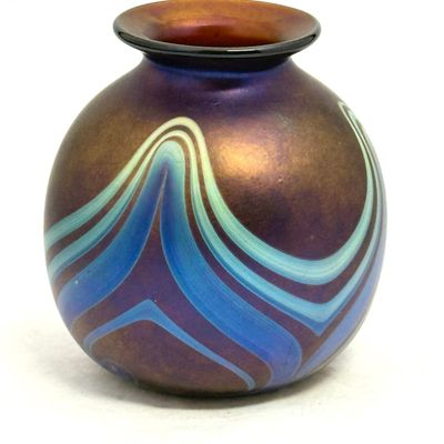 Sale Photo Thumbnail #634: Charles Lotton Dark Purple Vase