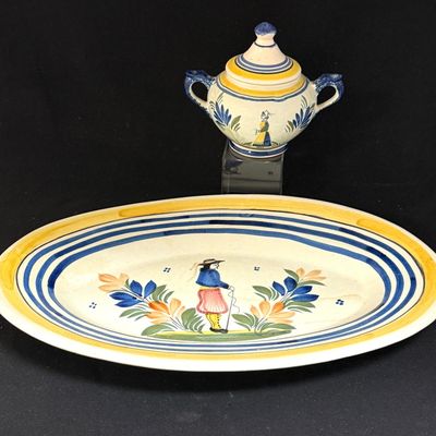 2 HenRiot Quimper Items