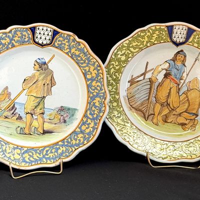 2 Porquier Beau Plates