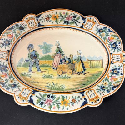 HR Quimper Oval Platter
