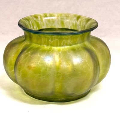 Sale Photo Thumbnail #388: Loetz Green Oil Finish Vase