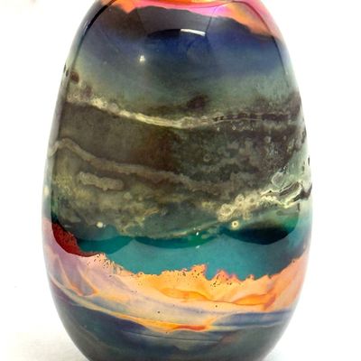 Sale Photo Thumbnail #541: Kent Ipsen Art Glass Vase