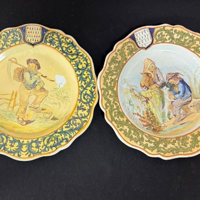2 Porquier Beau Plates