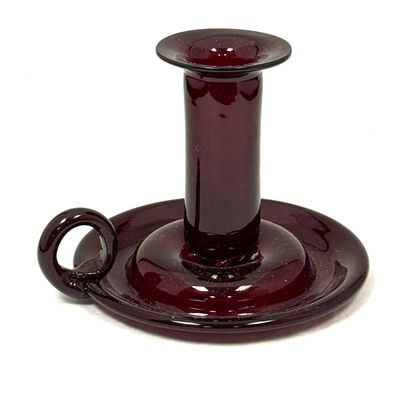 Sale Photo Thumbnail #239: Blenko Selenium Red Candlestick