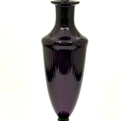 Sale Photo Thumbnail #351: Libbey Reeded Purple Perfume