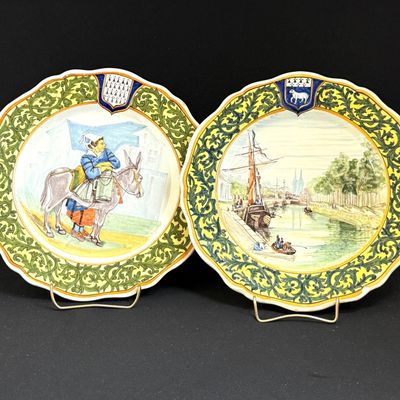 2 Porquier Beau Plates