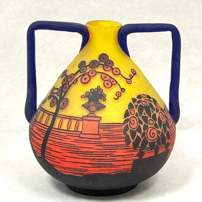 Sale Photo Thumbnail #437: Richard Two Handled Cameo Vase