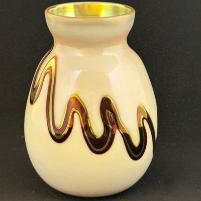 Sale Photo Thumbnail #632: Charles Lotton Opal Glass Vase