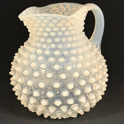 Sale Photo Thumbnail #238: Hobbs Opalescent Hobnail Pitcher
