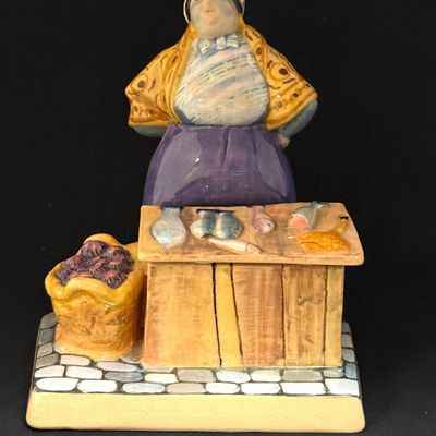Sale Photo Thumbnail #126: Rare Galland Poissonniere Figural Box