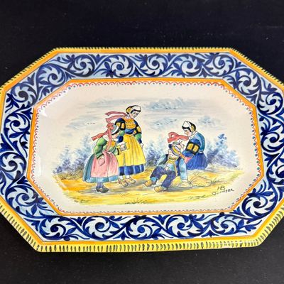 Sale Photo Thumbnail #215: HB Quimper Octagon Platter