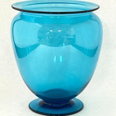 Sale Photo Thumbnail #360: Steuben Celeste Blue Vase