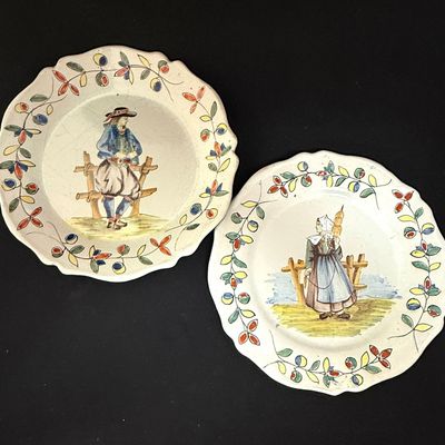 Sale Photo Thumbnail #104: 2 Malicorne Plates