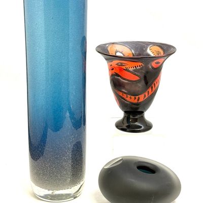 Sale Photo Thumbnail #548: 3Scandinavia n Glass Vases