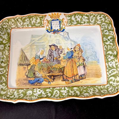 Porquier Beau Rectangular Platter