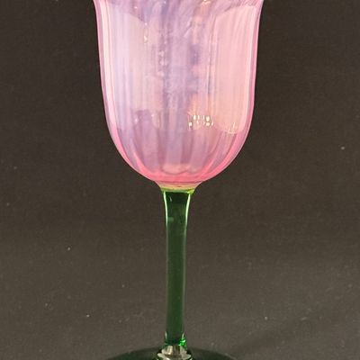 Sale Photo Thumbnail #381: Steuben Oriental Poppy Goblet